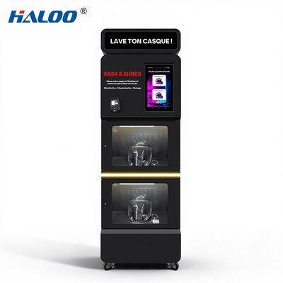 Haloo vending machine supplier  double door helmet cleaner metal material Match with  4 kinds of perfume and 3 cleaning modes