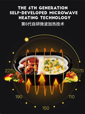 OEM ODM Microwave Hot Food Vending Machine مع شاشة لمس كبيرة 49 بوصة للإعلان