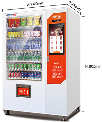 21.5-inch Touchscreen Beverage and Snack Vending Machine with Lift Function for Malls, Stations, and Office Buildings