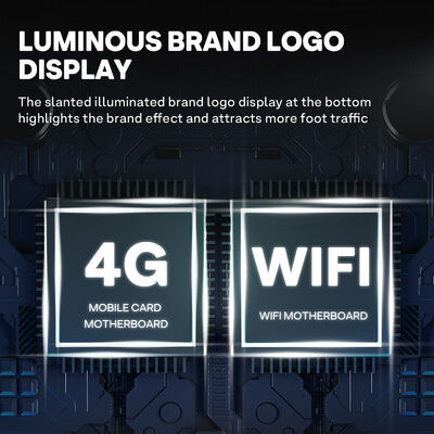 آلة بيع المشروبات والوجبات الخفيفة Haloo 21.5 بوصة مع 360 سعة، الباب الزجاجي المزيل من الضباب، قوية ودائمة