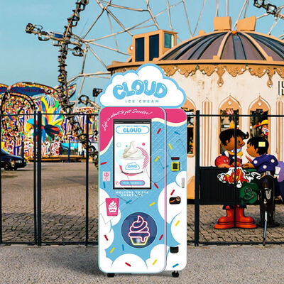 آلات بيع الآيس كريم Haloo مع صندوق إضاءة علوي ومخفض تروس دودية، ضاغط Embraco 1.5P مستورد من البرازيل