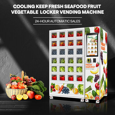 " هالو 24 " شبكة خزانة مبيعات ذكية مع قشرة خارجية من ورق معدني مكثف وباب زجاجي ثلاثي الطبقات مع نظام تبريد