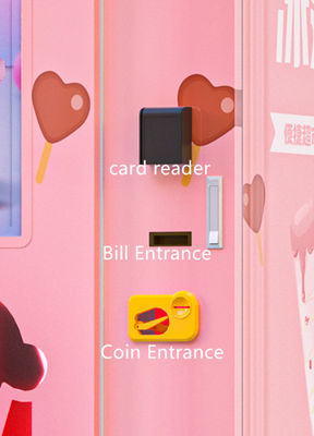 آلة بيع الآيس كريم خفية ذاتية التشغيل بالكامل مع شاشة تعمل باللمس 32 بوصة ووظيفة التنظيف التلقائي